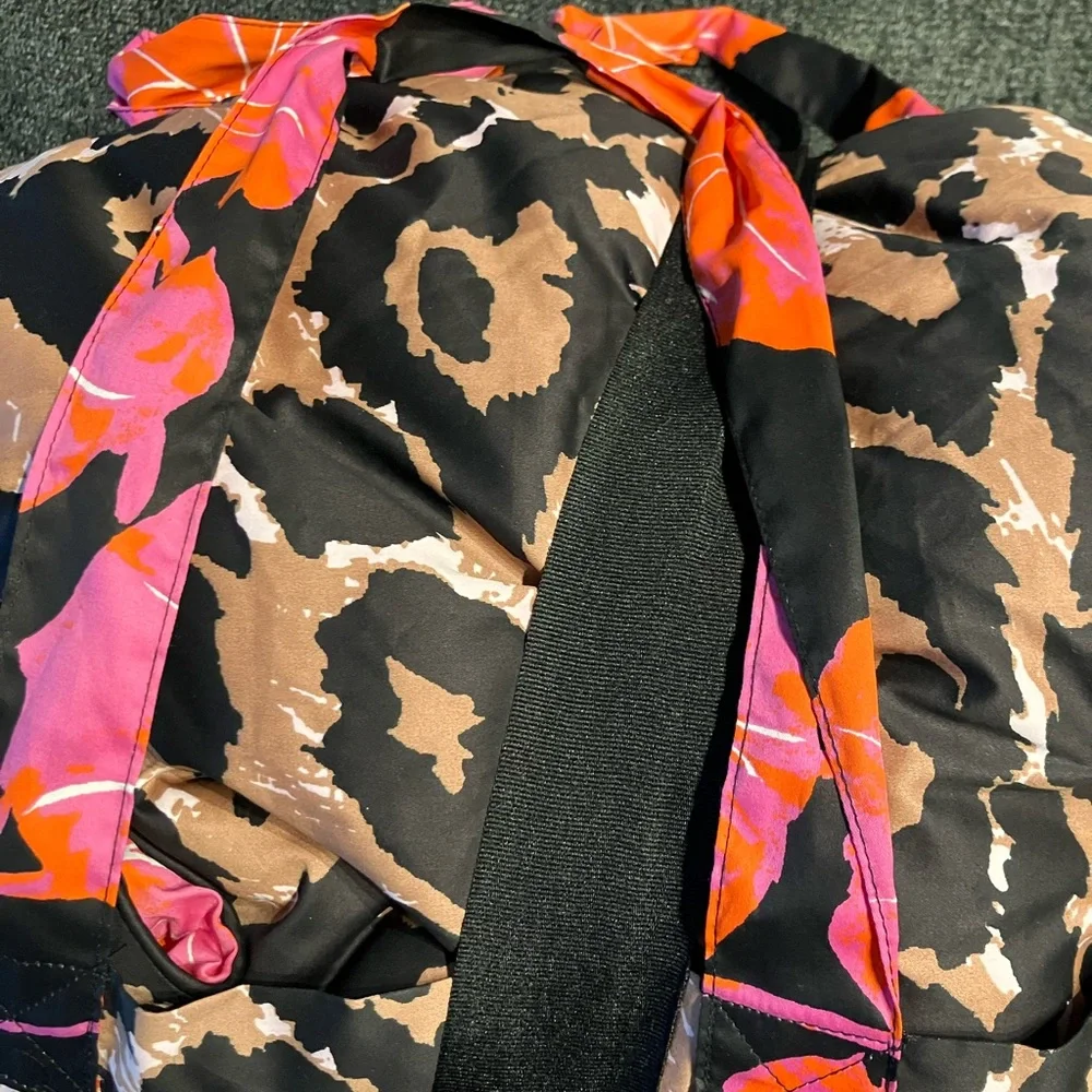 Leopard/Geranium Leaf Reversible Comforter - DVF for Target